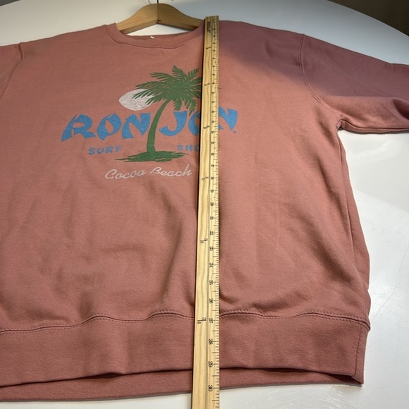Ron Jon Surf Shop Women's Logo Sweatshirt Pink Size XL Cotton Blend Soft - Picture 5 of 6